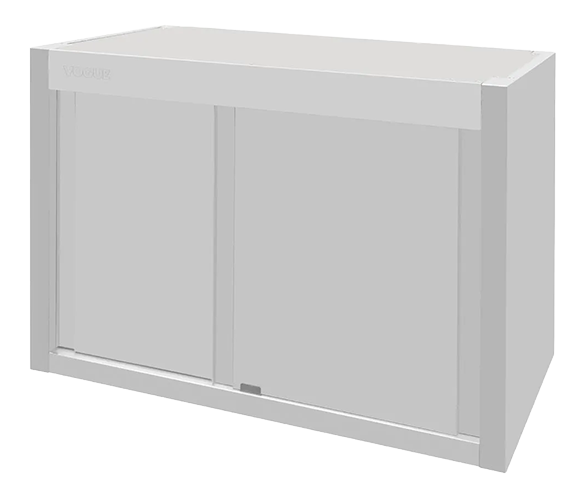 Vogue FU580 900w x 400d mm Stainless Steel Wall Cupboards with Sliding Doors banner