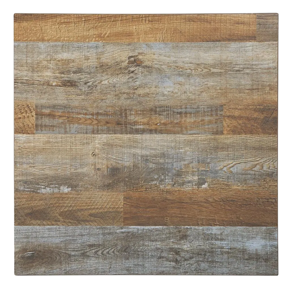 Bolero DR823 Pre-Drilled Square Table Top Urban Dark 700mm banner