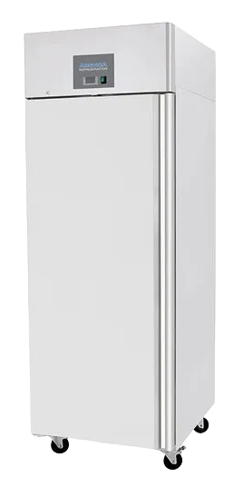 Arctica HEG793 670 Ltr Upright Single Door Stainless Left Hand Hinged Freezer banner