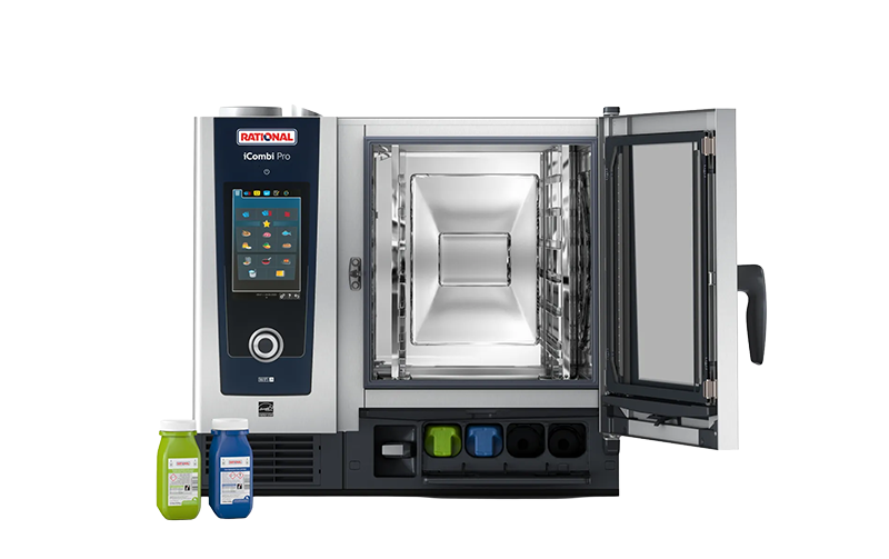 RATIONAL iCombi Pro ICP 6-1/1/E-AD 6 Grid 1/1GN Electric Combination Oven with iCare AutoDose - 3 Phase banner