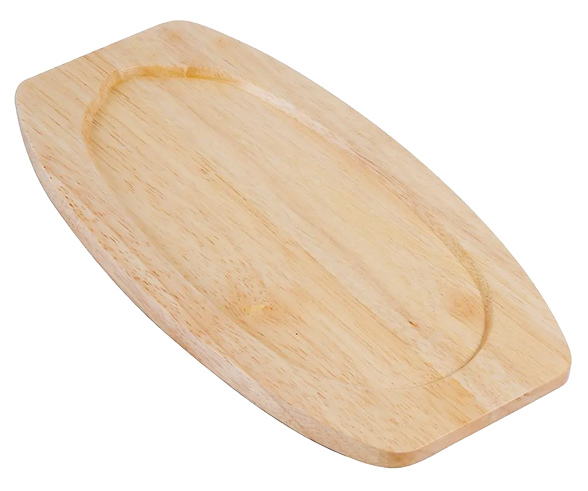 Olympia GG135 Hevea Board for Cast Iron Sizzle Platter 315 x 170mm banner