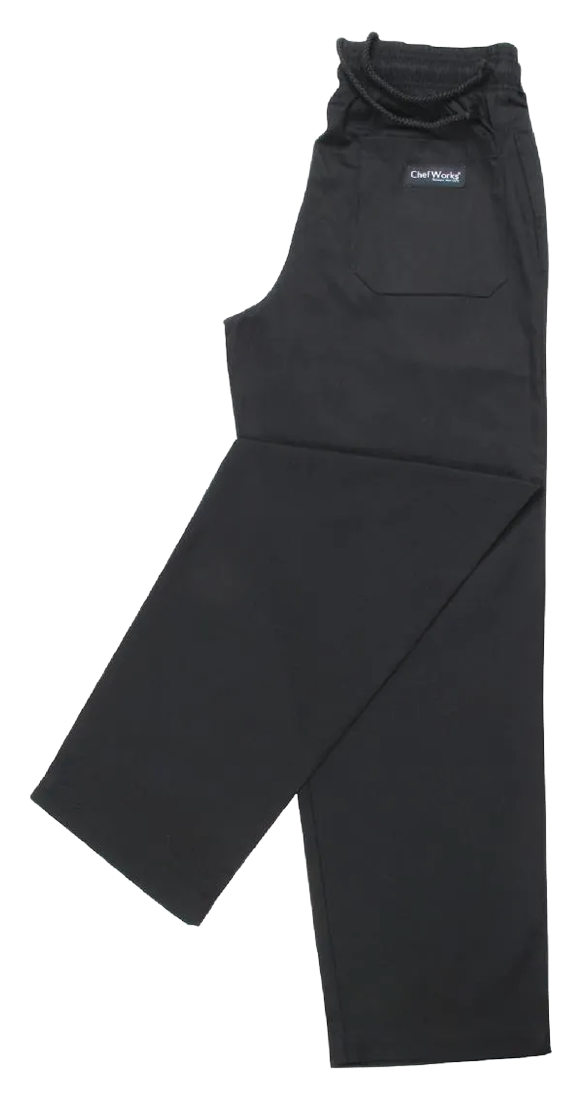 Chef Works Essential A029-M Baggy Trousers Black M banner