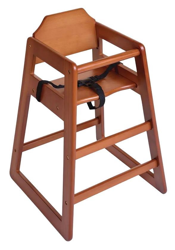 Bolero DL901 Wooden High Chair Dark Wood Finish banner