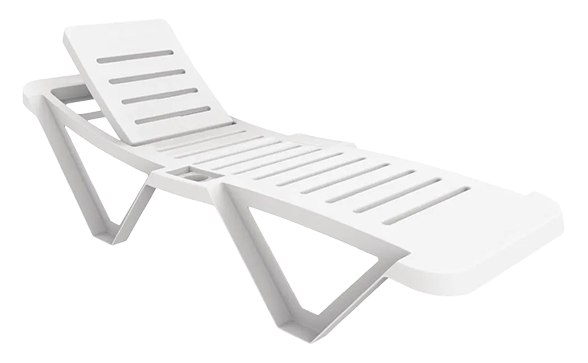 Resol CG209 Polypropylene Sun Loungers White (Pack of 2) banner