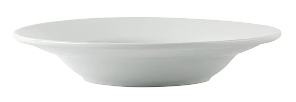 Olympia Athena CC214 Rimmed Soup & Pasta Bowls White 210ml (Pack of 6) banner
