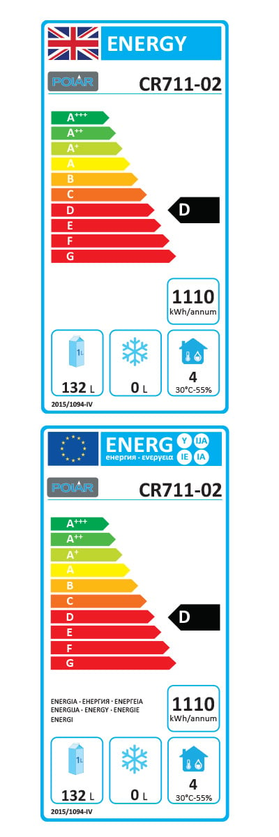 G-Series CR711 634 Ltr 6 Drawer Stainless Steel Refrigerated Prep Counter Energy Rating