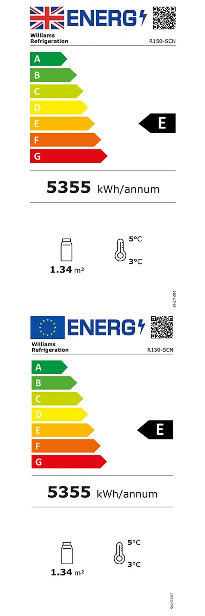 Gem R150-SCN 1510mm Wide Refrigerated Slimline Multideck Display Fridge With Nightblind Energy Rating