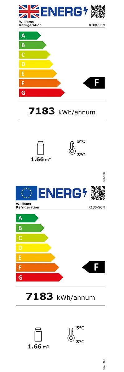 Gem R180-SCN 1856mm Wide Refrigerated Slimline Multideck Display Fridge With Nightblind Energy Rating