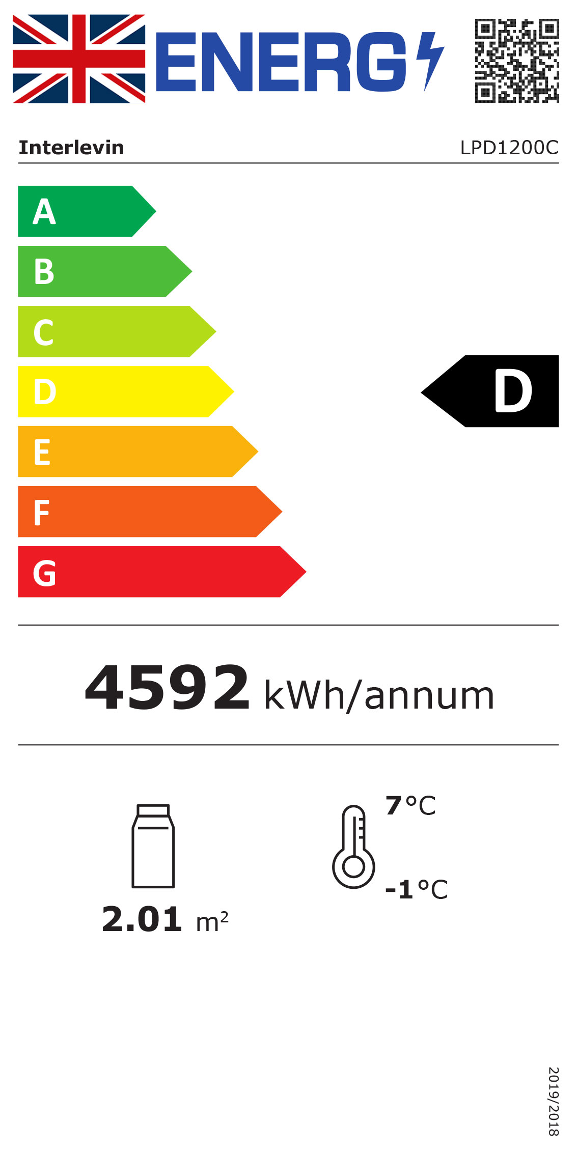 LPD1200C 1205mm Wide Curved Glass Patisserie Serve Over Counter Display Fridge Energy Rating