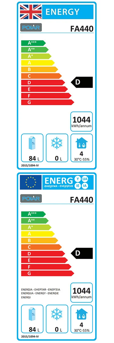 G-Series FA440 Medium Duty 240 Ltr 6 Drawer Stainless Steel Refrigerated Prep Counter Energy Rating
