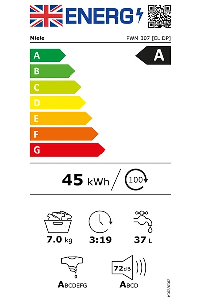 Evolution HW100 7kg Washing Machine with Drain Pump  2.5kW Energy Rating