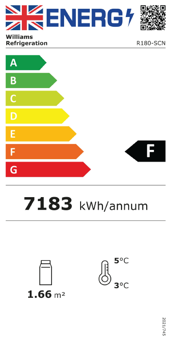 Gem R180-SCN 1856mm Wide Refrigerated Slimline Multideck Display Fridge With Nightblind Energy Rating
