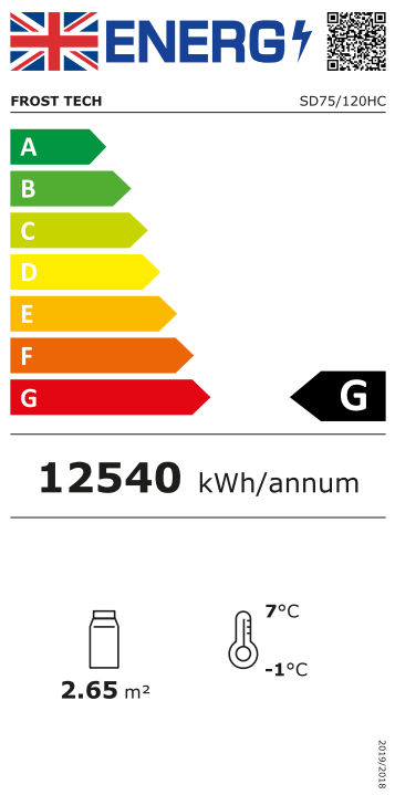 SD75-120HC 1200mm Wide Stainless Steel Multideck Display Fridge With Nightblind Energy Rating
