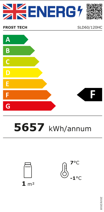 SLD60-120HC 1200mm Wide Stainless Steel Multideck Display Fridge With Nightblind Energy Rating