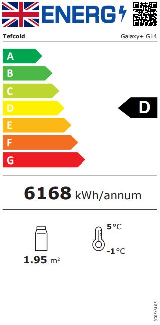 GALAXY+ GP14 WHITE 1330mm Wide White Multideck Display Fridge Energy Rating