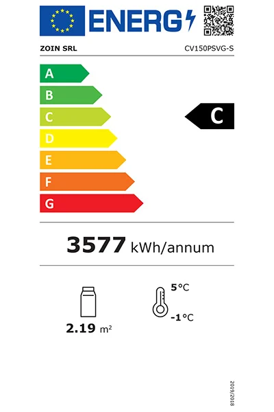 Cervinho UA054-150 1500mm Wide Multideck Display Fridge with Sliding Doors Energy Rating