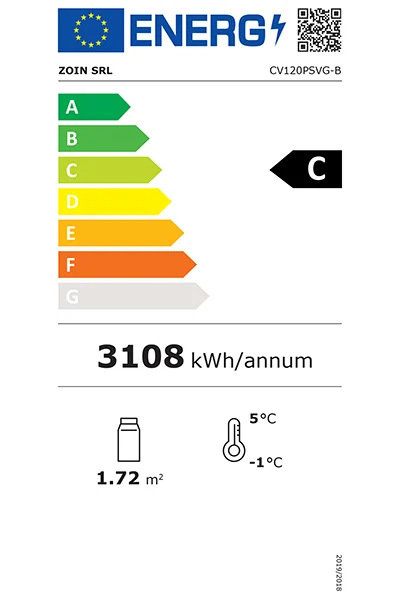 Cervinho UA055-120 1200mm Wide Multideck Display Fridge With Hinged Doors Energy Rating