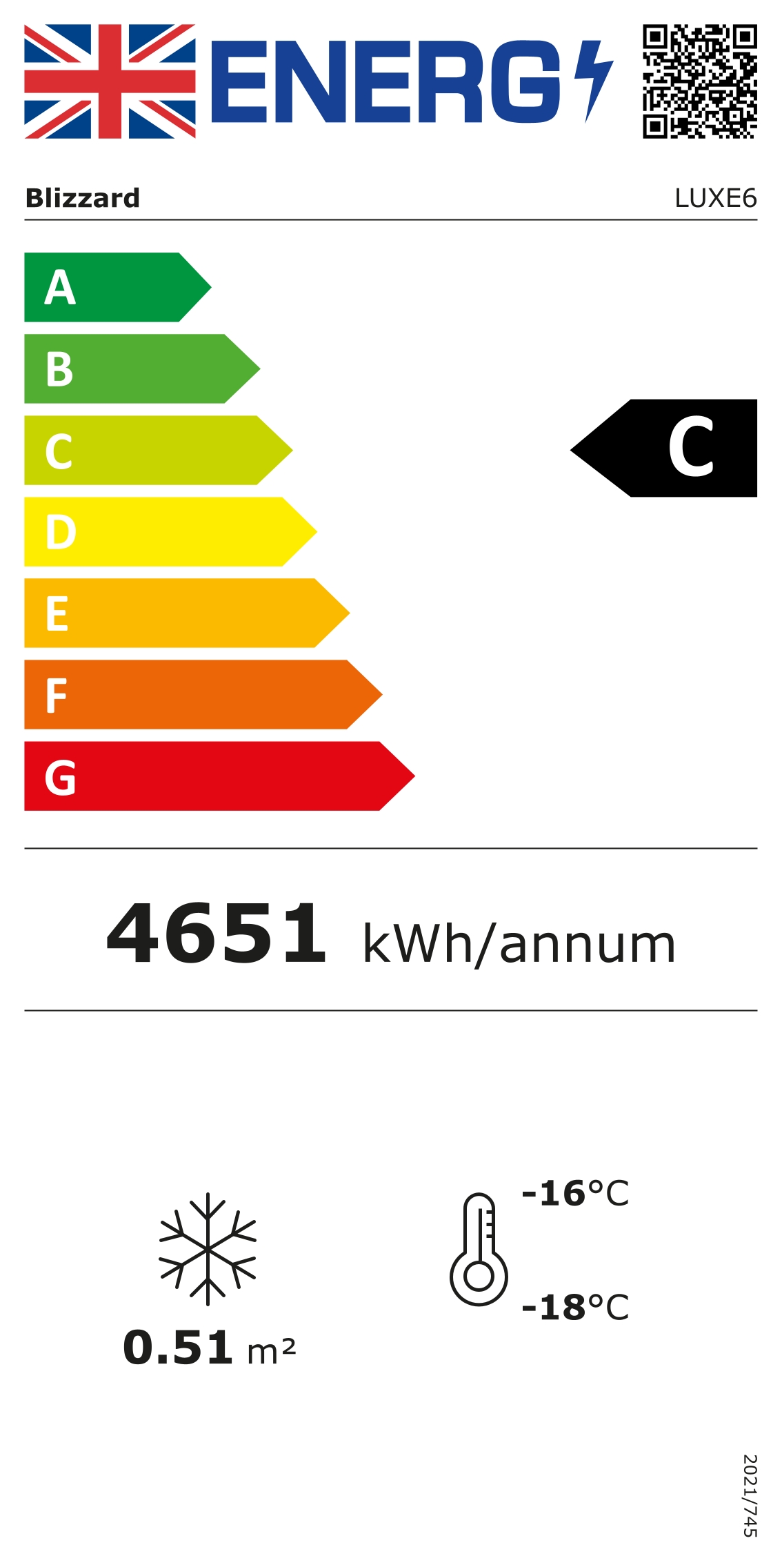 LUXE6 6 x Napoli Pan Black Flat Glass Ice Cream Display Freezer Energy Rating