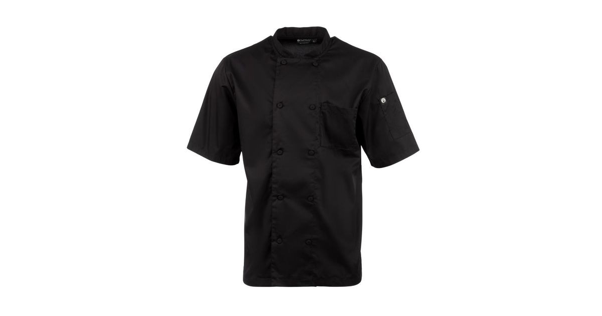 Chef Works Montreal B054-L Cool Vent Unisex Short Sleeve Chefs Jacket ...