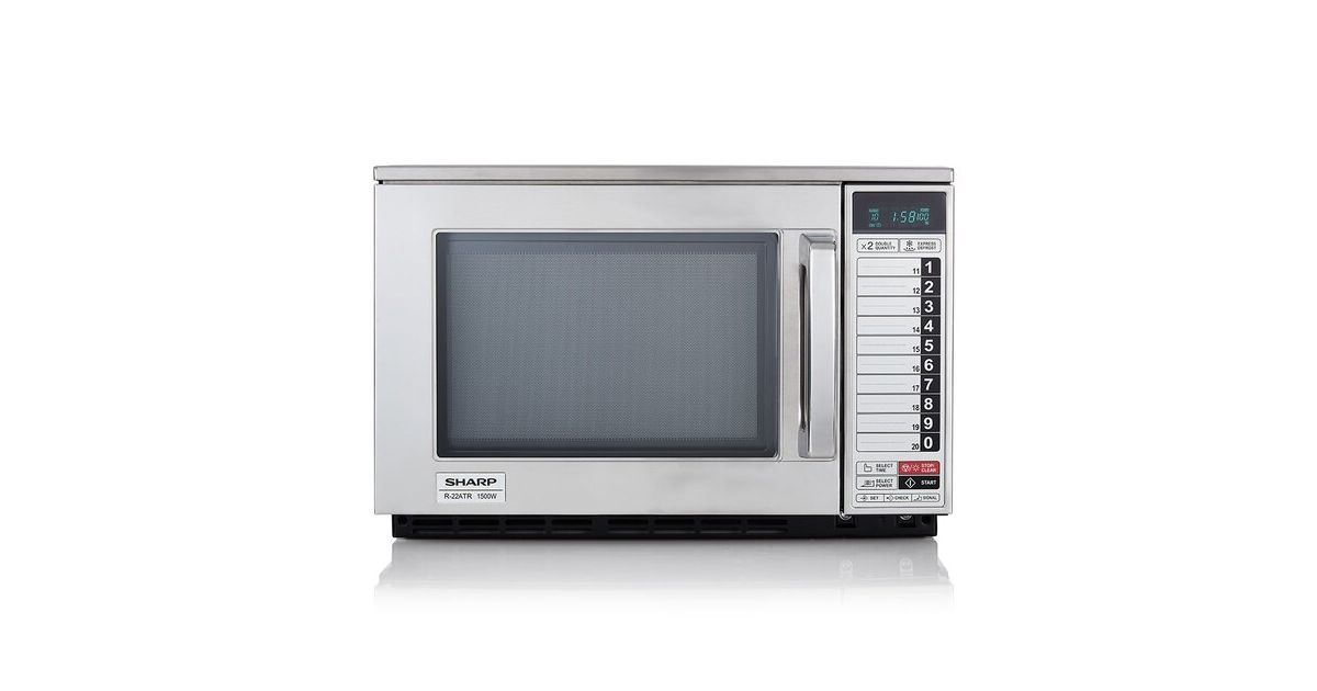 Microwave Sharp R223 Sharp R-22ATR Programmable 20 Litre 1500w Commercial Microwave Oven ...