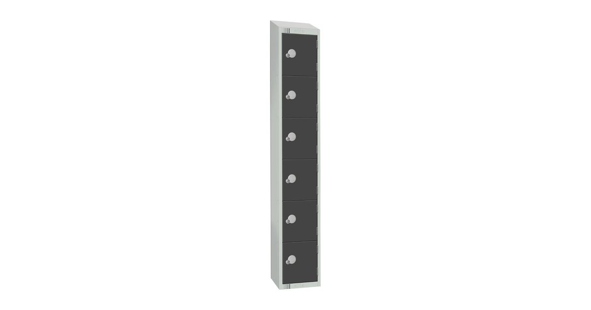 Elite Lockers GR696-ELS Six Door Electronic Combination Locker with ...