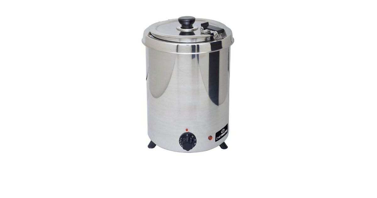 Chefmaster HEA777 6 Ltr Silver Soup Kettle | Catering Appliance Superstore