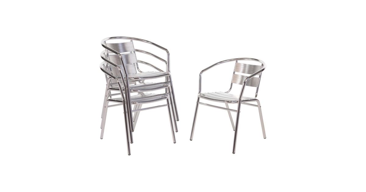 aluminium stackable chairs