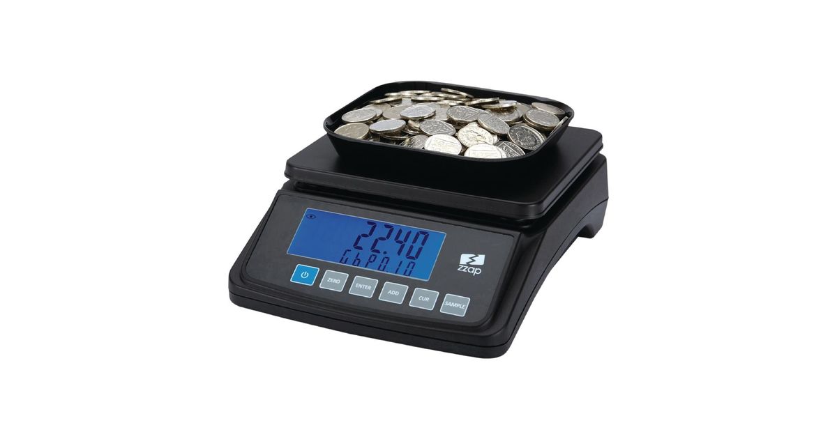 Zzap MS10 Coin Counting Scale | Catering Appliance Superstore