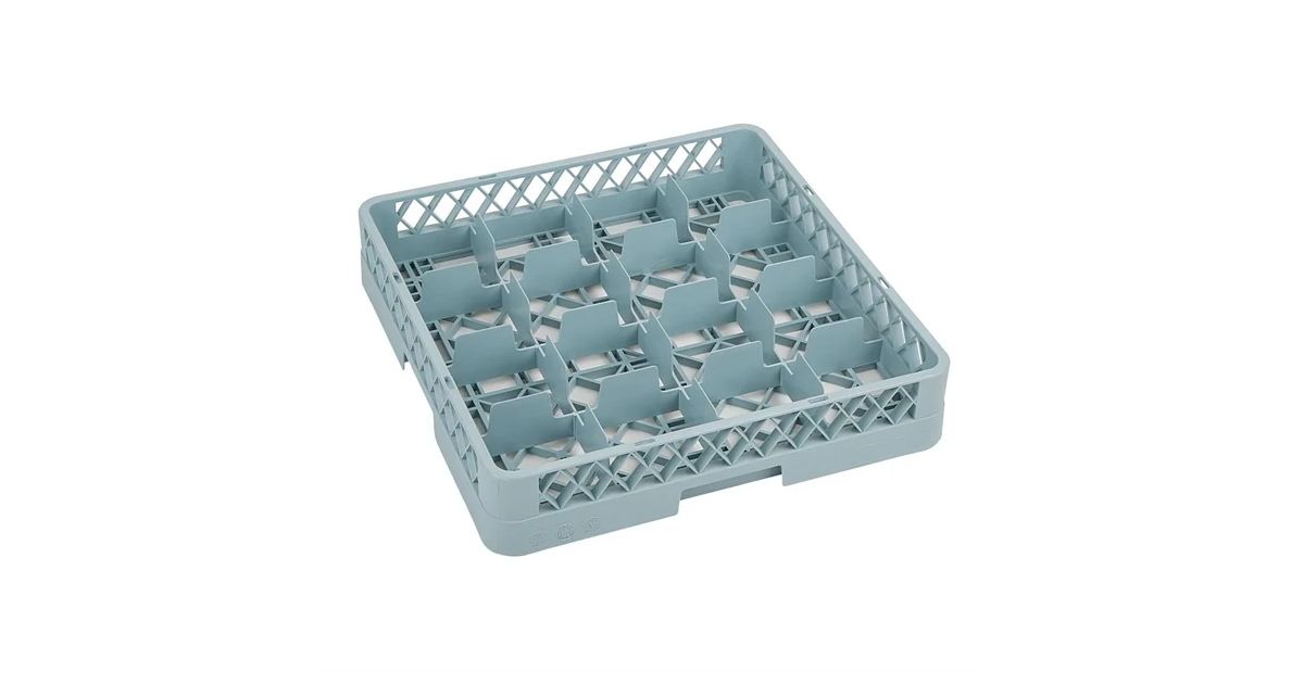 F6 Glass Rack Vogue F612 500mm Glass Rack 16 Compartments | Catering Appliance Superstore