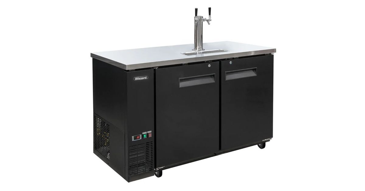 Blizzard KEG2 Double Hinged Door Direct Draw Keg Beer Dispenser ...