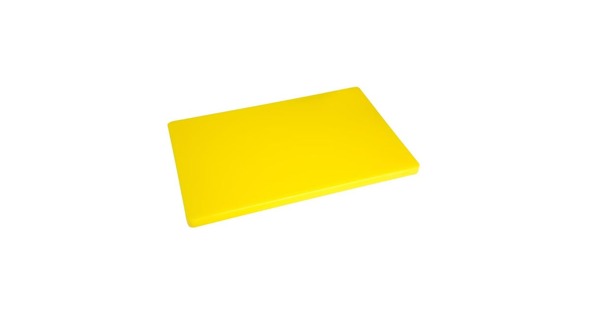 Hygiplas DM002 Low Density Yellow Chopping Board - Catering Appliance