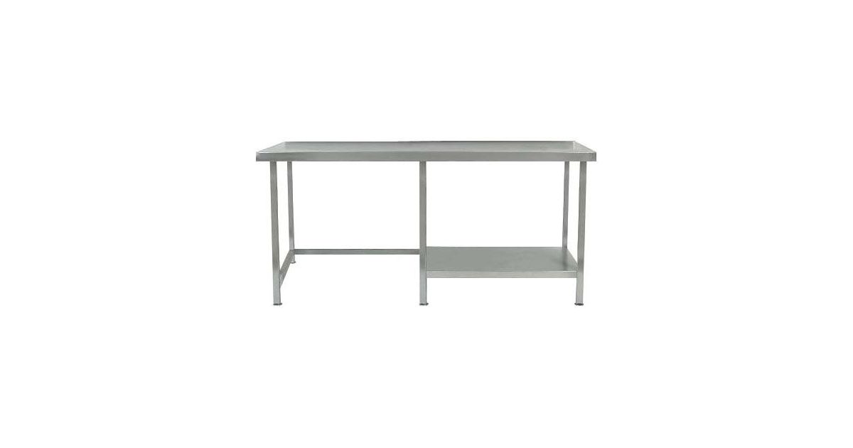 Parrys Table Parry TABHR14500-WALL 1400mm Stainless Steel Wall Table with Half ...