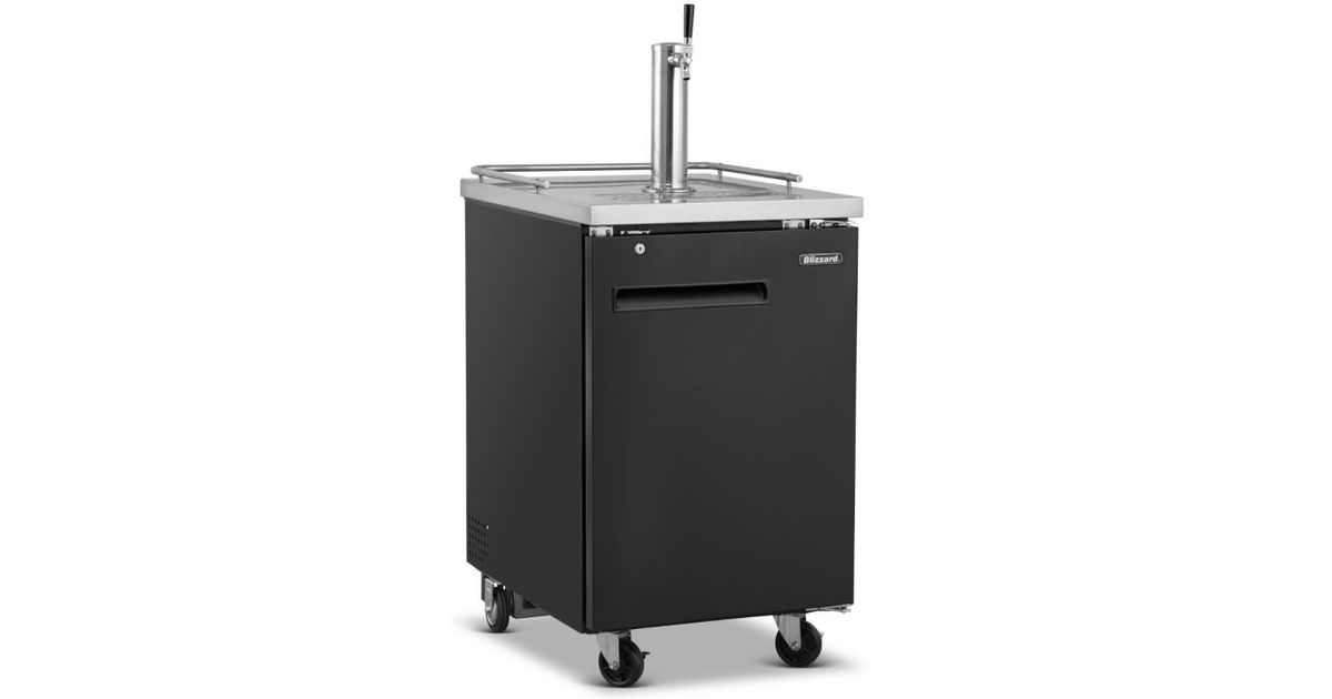 Blizzard KEG1 Single Hinged Door Direct Draw Keg Beer Dispenser ...