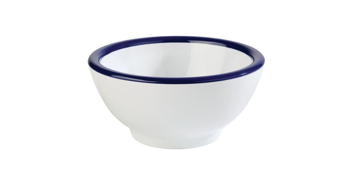 APS Pure FC987 Bowl White & Blue 90ml - Catering Appliance Superstore