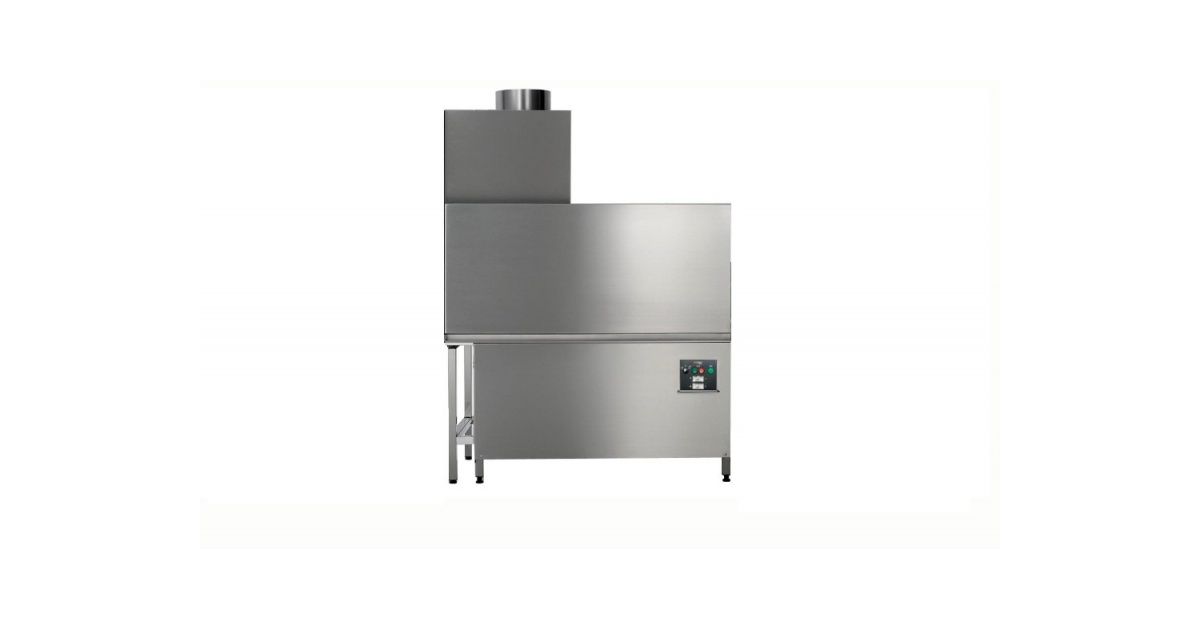 Hobart Ecomax Plus C815A 18 Plate Rack Conveyor Dishwasher with Drain ...