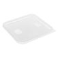 HY417 Polyethylene Square Food Measuring Container Lid White Medium
