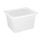 GJ517 Polypropylene 1/2 Gastronorm Container with Lid 200mm (Pack of 4)