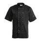 Vegas A439-XS Unisex Chefs Jacket Short Sleeve Black XS