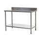 HEF645 900w x 600d mm Stainless Steel Wall Table with One Undershelf