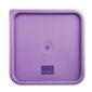 FX145 Polyethylene Square Food Measuring Container Lid Purple Large