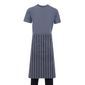 A647 Unisex Butchers Long Waist Apron Blue & White Stripe
