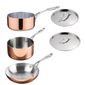 Cook Like A Pro SA655 3-Piece Copper Tri-Wall Cookware Set