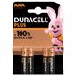 Plus AAA 1.5V Alkaline Batteries (Pack of 4)