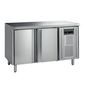 SK6210BT 240 Ltr 2 Door Stainless Steel Slimline Freezer Prep Counter