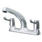 OEA314 Twin Mixer Tap with 3-inch Levers & Swivel Spout