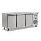 KXFC3 Medium Duty 417 Ltr 3 Door Stainless Steel Freezer Prep Counter