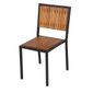 DS150 Steel & Acacia Wood Side Chair (Pack of 4)