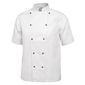 Chicago DL711-L Unisex Chefs Jacket Short Sleeve White L