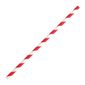 FB142 Bendy Paper Straws Red Stripes 210mm (Pack of 250)