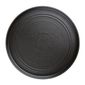 FD910 Cavolo Textured Black Flat Round Plates 270mm (Pack of 4)